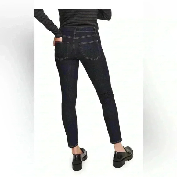 Hatch Slim Maternity Jean Under Belly Slim Leg Color Rinse Dark Wash sz 29. - Picture 2 of 11